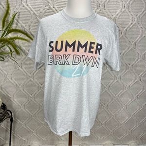 GILDAN | Graphic‎ T-shirt Gray XL